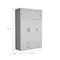 Tuhome Chile Armoire, Rod, 3 Door Cabinet, 2 Drawers, 2 Superior Adjustable Shelves, Metal Hardware, White CLB5949 - alternate 3